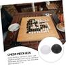 ERINGOGO 2pcs Go Chess Piece Storage Boxes Lightweight Container Dust Cover for Home School and Travel Elegant Design for Organized Go Game view 2