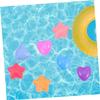 HANABASS 80pcs Strong and Star and Heart Balls Pool Party Pits Beach Balls Bulk Bouncy Boys and Girls Toys view 3
