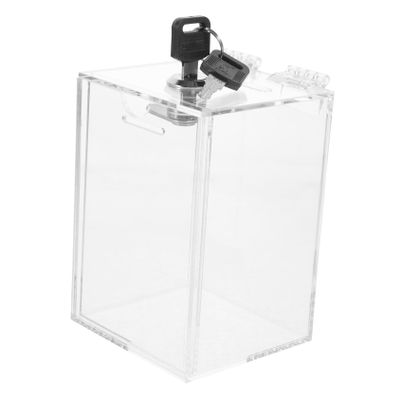 Abaodam Acrylic Money Bank with Lock Clear Piggy Bank for Unique Coin Storage Box for Desktop Decoration Present for Birthdays and Festivals for Home Office Use
