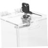 Abaodam Acrylic Money Bank with Lock Clear Piggy Bank for Unique Coin Storage Box for Desktop Decoration Present for Birthdays and Festivals for Home Office Use view 4