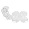 1.7 Inch Clear Button Badge 100 Sets | Reusable Acrylic DIY Crafts for School Projects/Photo Buttons/Party Favors | Sturdy Scratch - Proof Badge Maker Kit view 4