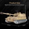YounggDiy 1/16 2.4G RC M109A2 Grenade Tank That Shoots, Simulation Military Vehicle with Smoke, Sound and Lights (Basic Version view 3