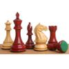 4" Fierce Knight Staunton Chess Set- Chess Pieces Only - Weighted Bud Rosewood view 1