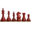 4" Fierce Knight Staunton Chess Set- Chess Pieces Only - Weighted Bud Rosewood view 3