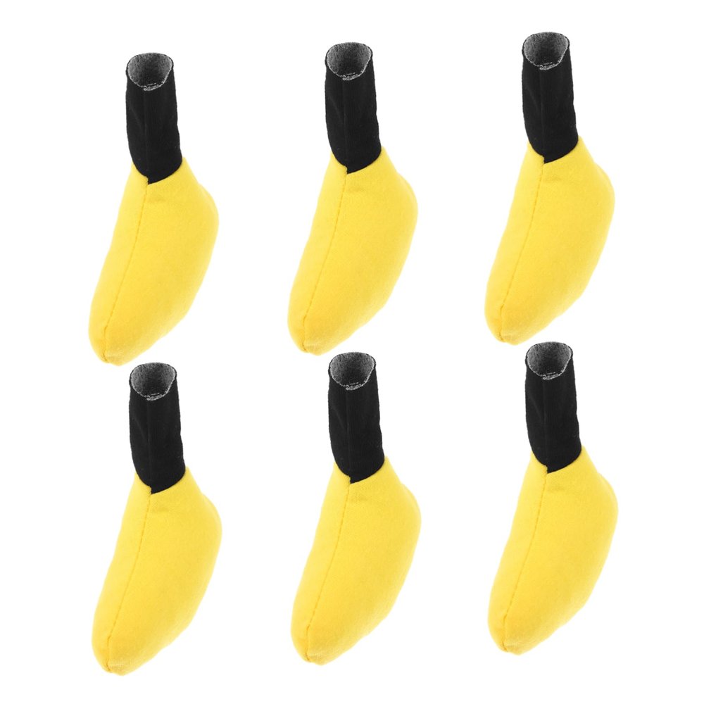 DIYEAH 10pcs Yellow Stuffed Accessories for Plush Dolls Removable Soft Decor Parts for Clothing for DIY Craft Projects and Enhancing Playtime Fun