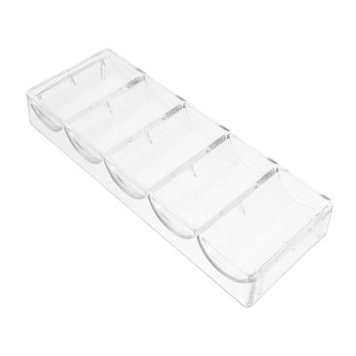 BESPORTBLE Poker Chips Holder Acrylic Poker Chip Tray Multi-function Coin Organizer Storage