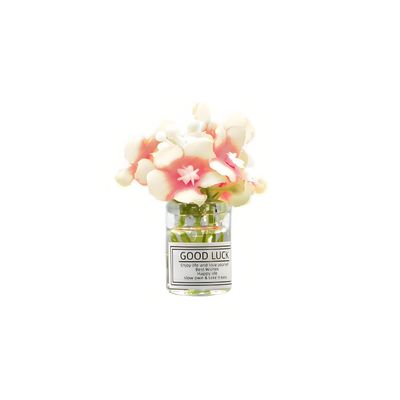 1:6 Scale Miniature Flower Vase Set, Realistic Tiny Floral Arrangements for Dollhouse Decor, Fairy Garden and Train Platform Scenes(E)