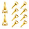 12Pcs Metal Full Finger Rings, Multi-Functional Hair Parting Tools for Cosplay, Hairstyling and Braiding, Retro Punk Claws Design with Anti-Slip Grip, Hair Extension Accessories view 1