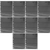 EXAOMBLE 10-Sheet PVC Loose-Leaf Stamp Album for Stamp Collectors Black Binder Dual-Sided Currency Holders for Collecting Supplies