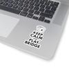 Bridge Player Sticker - Keep Calm Card Game Vinyl Decal for Strategic Thinkers & Senior Gamers view 2