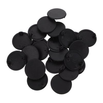 ABOOFAN 20 Pcs Hole Plug Plastic Plug Head Size Piggy Banks Bottom Stoppers Piggy Bank Round Plug Bottom Covers Plugs Piggy Bank Stoppers Large Piggy Bank Stopper with Stopper Hole Black
