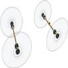 20-Pack of Ultra-Thin, Low Inertia Wheels, 10-Brass Axles, and 20-DVD/CD Spacers for Mousetrap/Rubber Band Powered car and All STEM Vehicle Projects. view 1