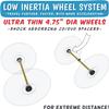 20-Pack of Ultra-Thin, Low Inertia Wheels, 10-Brass Axles, and 20-DVD/CD Spacers for Mousetrap/Rubber Band Powered car and All STEM Vehicle Projects. view 3