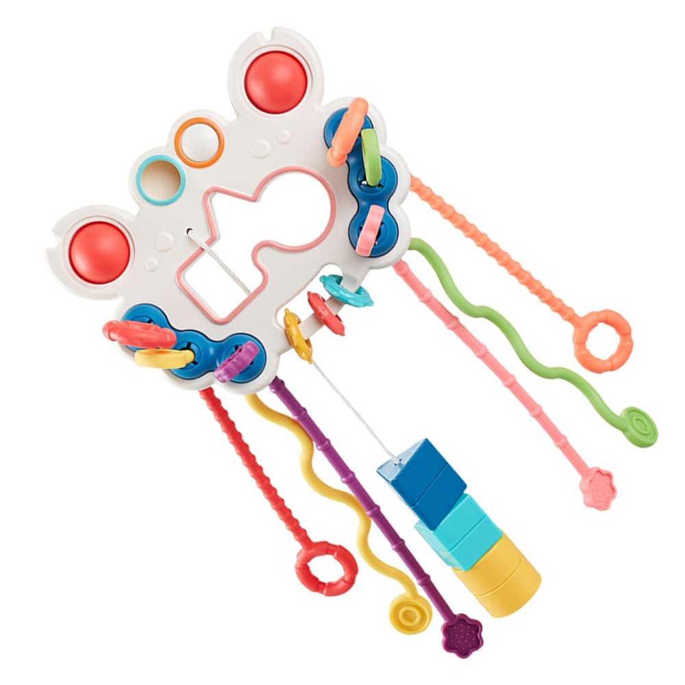 BESPORTBLE Pull String Toy for Boy Girl Sensory Development Toy for Early Learning for Toddlers Birthdays and