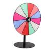 Amosfun Prize Wheel Stand Acrylic Rainbow Color Tabletop Roulette for Parties Dry Erase for Prizes Fun Carnival Game view 1