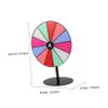 Amosfun Prize Wheel Stand Acrylic Rainbow Color Tabletop Roulette for Parties Dry Erase for Prizes Fun Carnival Game view 2
