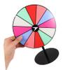 Amosfun Prize Wheel Stand Acrylic Rainbow Color Tabletop Roulette for Parties Dry Erase for Prizes Fun Carnival Game view 4