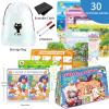 Elfew Reusable Activity Book for Kids Ages 4-8, 8-12, 30+ Brain Games for Kids, Reusable Puzzles Book for Kids view 3