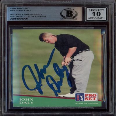 1991 Pro Set John Daly #93 (Auto) (BAS 10)