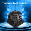 Top End Cylinder Set Piston Gasket Kit, 50mm Cylinder Diameter, Silicon Aluminum Alloy, and, for TS410 TS420 TS410 Replacement view 3