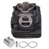 Top End Cylinder Set Piston Gasket Kit, 50mm Cylinder Diameter, Silicon Aluminum Alloy, and, for TS410 TS420 TS410 Replacement view 4