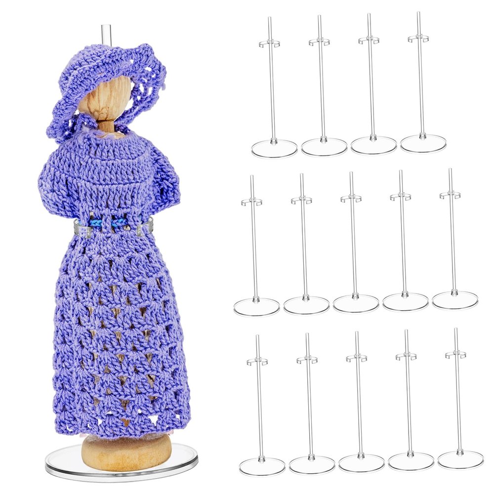 Abaodam 15pcs Doll Stands for Display Strong and Desktop Holder Tabletop Placement for Doll Collection