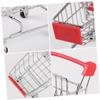 GALPADA 2pcs Miniature Shopping Cart Toys Shopping Trolley Toy Mini Supermarket Cart for Boys and Girls Storage Baskets view 3