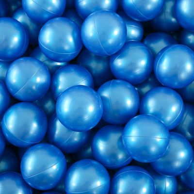 Heopeis Ball Pit Balls - 2.75inch Plastic Ball Play Balls BPA Free Phthalate Free Non-Toxic Play Balls for Children Ball Pit Party Brithday Ball Pool Tent, Pearl Blue, 100pcs.