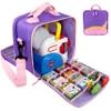 Carrying Case Compatible with Little Tikes Story Dream Machine Books Starter SetKids Toys Storage Case for Little Tikes Storybook, Audio Play, Character ,with Handle and Shoulder Strap (purple) view 1