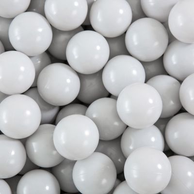 Heopeis Ball Balls & Jump Bouncers - 2.75" Plastic BPA Free Non-Toxic Play Balls, Phthalate Free, 100 Count (Macaron Gray)