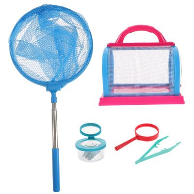 Garneck Outdoor Bug Catching Kit for Boy Girl Set with Magnifying Glass Insect Net and Collection Box Safe Exploration Tools for Nature Observation and Discovery