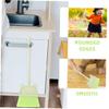 Amosfun 2pcs Boy Girl Cartoon Broom Mini Brooms Handles for Boy Girl Housework Cleaning Engaging Boy Girl Cleaning Tools for Motor Skills Development Safe Design for Boys Girls view 3