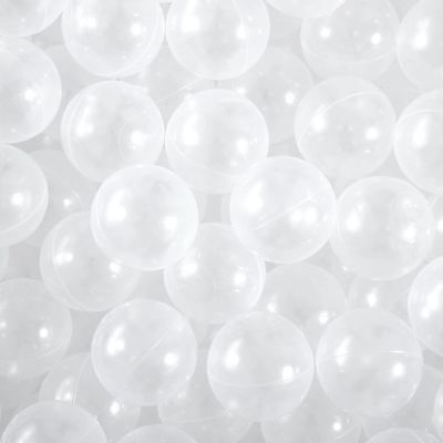 Heopeis Ball Pit Balls - 2.75inch Plastic Play Balls Large Toy Balls BPA Free Phthalate Free Non-Toxic for Children Ball Pit Party Brithday Playpen Tent, Transparent, 100pcs.