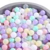 Heopeis Ball Pit Balls - 2.75inch Plastic Ball Play Balls BPA Free Phthalate Free Non-Toxic Play Balls for Children Ball Pit Party Brithday Ball Pool Tent,100PCS. (Macaron 6 Colors) view 2