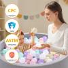 Heopeis Ball Pit Balls - 2.75inch Plastic Ball Play Balls BPA Free Phthalate Free Non-Toxic Play Balls for Children Ball Pit Party Brithday Ball Pool Tent,100PCS. (Macaron 6 Colors) view 3