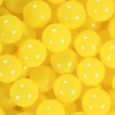 Heopeis Ball Pit Balls for Kids Ball Pit - 2.75 inches Crush Proof Plastic Play Balls BPA Free Phthalate Free Non-Toxic for Children Party Brithday Pool, Yellow, 100Pcs