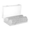 ARTIBETTER 40Pcs Clear Coin Holder Capsules with Protect Gasket Plastic Storage Box for Coins for Collectors Includes Options for Versatile Coin Protection view 1