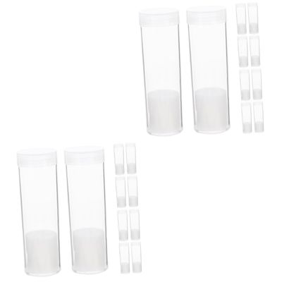 Angoily 20pcs Clear Storage Tubes Holders Inserts for Collectors Easy Open and