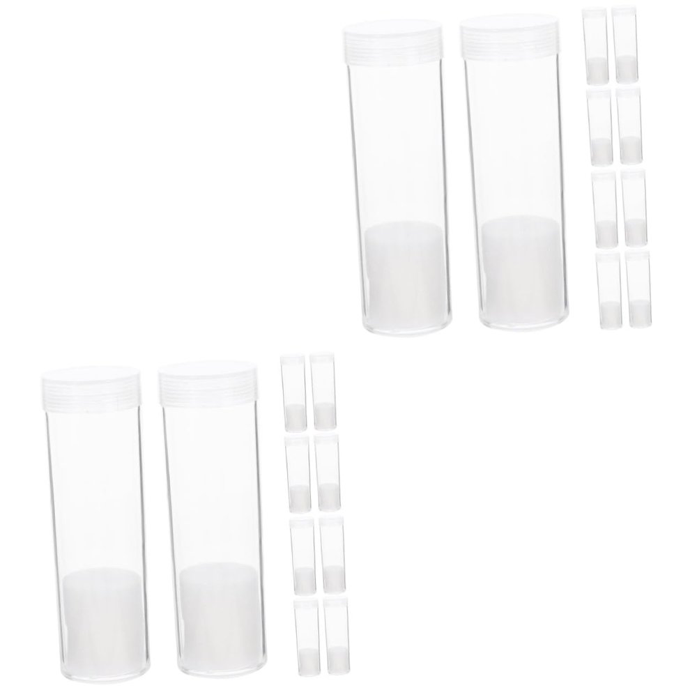 Angoily 20pcs Clear Storage Tubes Holders Inserts for Collectors Easy Open and