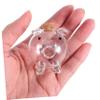 Abaodam Glass Piggy Bank Money Pot Miniature Gold Bean Jar Novelty Pig Box for Boy Girl Savings Bank Decorative Home Adornment view 4