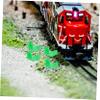 CVUTOVO 10pcs Train Track Connectors for Boys and Girls Railway Track Adapters for Easy Assembly and Creative Layouts for Toy Train and Building Scenes view 4