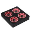 4PCS Metal 1.9 Beadlock Rim Hive Hub Compatible with 1:10 RC Crawle 90046 AXI03007 TRX4(4pcs red) view 1