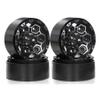 4PCS Metal 1.9 Beadlock Rim Hive Hub Compatible with 1:10 RC Crawle 90046 AXI03007 TRX4(4pcs red) view 2