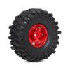 4PCS Metal 1.9 Beadlock Rim Hive Hub Compatible with 1:10 RC Crawle 90046 AXI03007 TRX4(4pcs red) view 3
