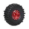 4PCS Metal 1.9 Beadlock Rim Hive Hub Compatible with 1:10 RC Crawle 90046 AXI03007 TRX4(4pcs red) view 4