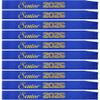 10 Pcs Senior Sashes Class of 2026 Gold Glitter Letter Celebration Competition Sash Graduation Party Supplies Blue view 1
