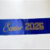10 Pcs Senior Sashes Class of 2026 Gold Glitter Letter Celebration Competition Sash Graduation Party Supplies Blue view 3