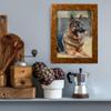 US Art Brown Burl 18x20 Puzzle Frame 1.25" Inch Wide - Handmade American Picture Frames with Preinstalled Hangers and UV Blocking Plexiglass Frames view 2