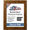 US Art Brown Burl 18x20 Puzzle Frame 1.25" Inch Wide - Handmade American Picture Frames with Preinstalled Hangers and UV Blocking Plexiglass Frames view 3