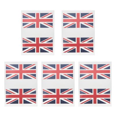 5 Sets Multipurpose National Flag Face Stickers for Football Matches